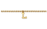 14K Yellow Gold Bujukan Initial L Bracelet