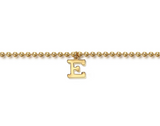 14K Yellow Gold Bujukan Initial E Bracelet