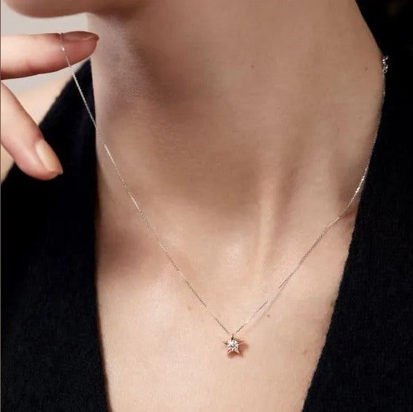 Hearts on Fire Signature Stationed Cross Pendant
