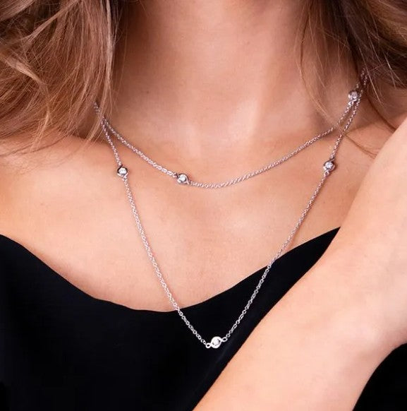Hearts on Fire Optima Station 40 Inch Diamond Necklace