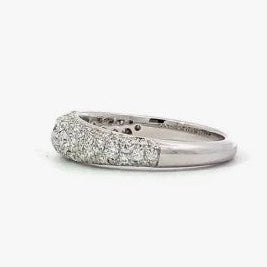 Hearts on Fire 18K White Gold Grace Domed Diamond Ring
