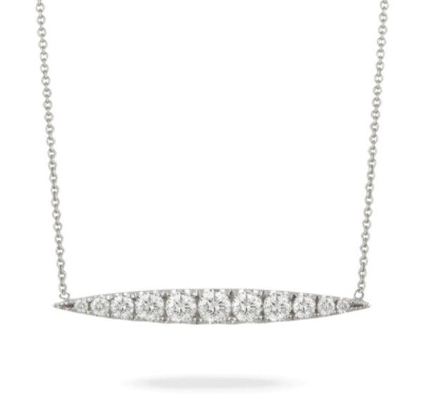 Round Diamond Bar Necklace