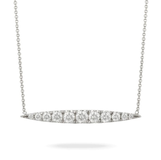 Round Diamond Bar Necklace