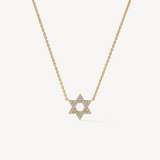 IN STOCK Hearts on Fire 0.18 cttw Star of David Pendant 18K Yellow Gold