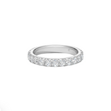 IN STOCK Hearts on Fire 0.32cttw Vela French Cut Pave Band Platinum