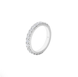 IN STOCK Hearts on Fire 0.32cttw Vela French Cut Pave Band Platinum