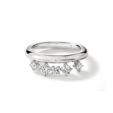 IN STOCK Hearts on Fire Barre Floating Diamond Ring, 18k White Gold, Size 6.5