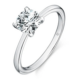 IN STOCK Hearts on Fire 0.79ct Vela Solitaire Plat Ring Size 6.5