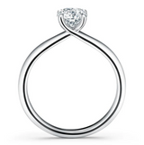 IN STOCK Hearts on Fire 0.79ct Vela Solitaire Plat Ring Size 6.5