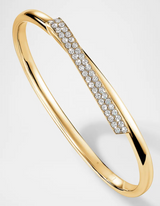 IN STOCK Hearts on Fire 1.61cttw Diamond INSIDE OUT Flip Bangle, 18K Yellow Gold