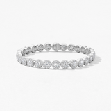 IN STOCK Hearts on Fire 7.00cttw Diamond Fulfillment Line Bracelet 18K White Gold Diamond, Count=307