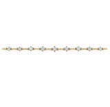 IN STOCK Memoire 0.58cttw / 15 Diamond Cadence Bolo Bracelet, 18k Yellow Gold, 9" Adjustable