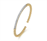 14K Yellow Gold Diamond Bangle - Bay Hill Jewelers