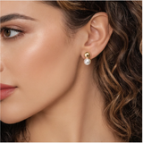 Gabriel Co Stud Earrings 14K Yellow Gold Pearl Bujukan - Bay Hill Jewelers