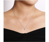 18 inch 14K White Gold Diamond Cross Pendant Necklace - Bay Hill Jewelers