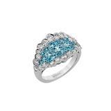 Paraiba Tourmaline and Diamond Ring