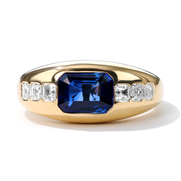 Sapphire Octagonal Ring