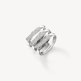 Hearts on Fire White Gold Inside/Out Diamond Trio Band