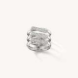 Hearts on Fire White Gold Inside/Out Diamond Trio Band