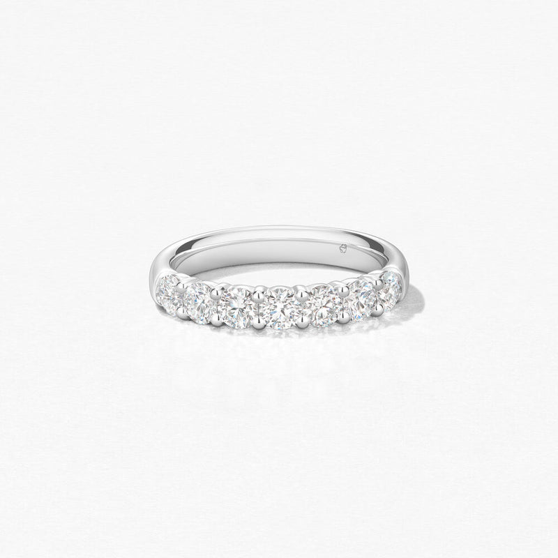 Hearts on Fire 18K White Gold 0.54cttw Seven Stone Band