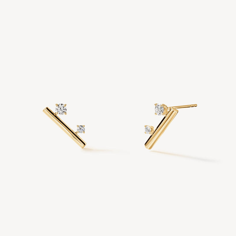 Hearts on Fire Barre Floating Diamond Climber Earrings