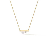 Hearts on Fire 2 Diamond Barre Floating Necklace