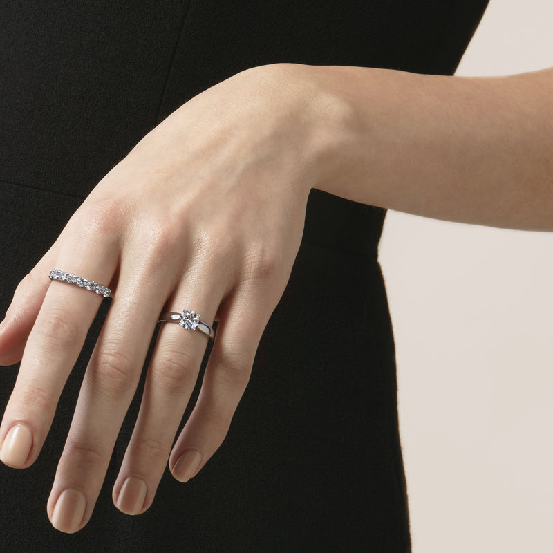 Hearts on Fire 18K White Gold 0.50cttw Nine Stone Band