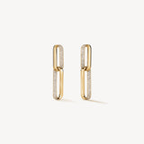 Hearts on Fire Inside/Out Diamond Link Earrings