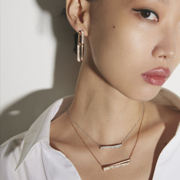 Hearts on Fire Inside/Out Diamond Link Earrings
