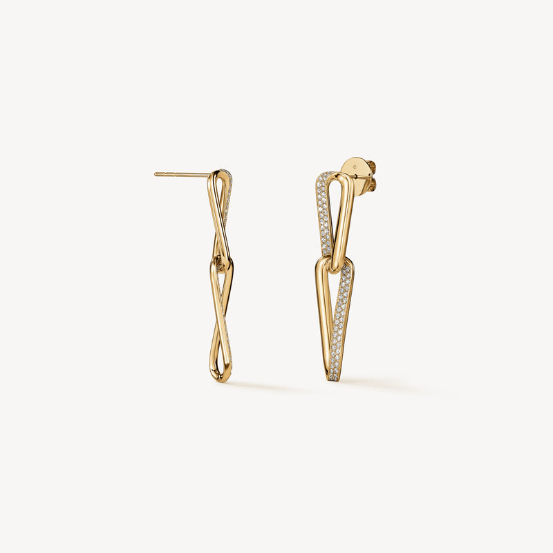 Hearts on Fire Inside/Out Diamond Link Earrings