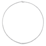 Hearts on Fire 8 cttw Temptation Graduated Tennis Necklace