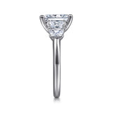 14K White Gold Radiant Cut Diamond Engagement Ring