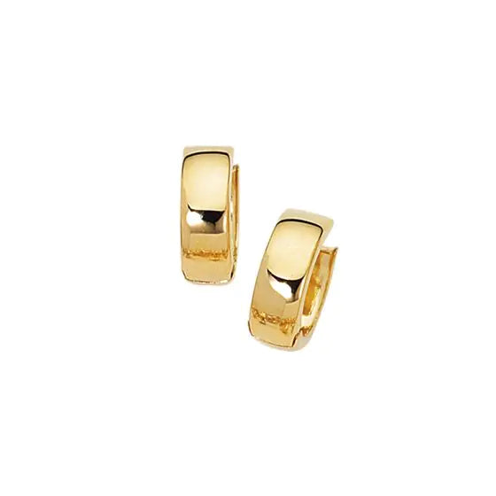 Gold Polished Huggie Earrings