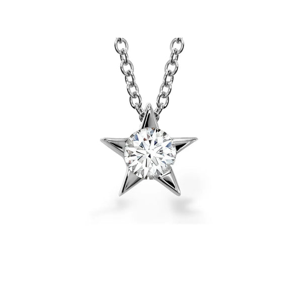 Hearts on Fire 18K White Gold Illa Star Pendant Necklace