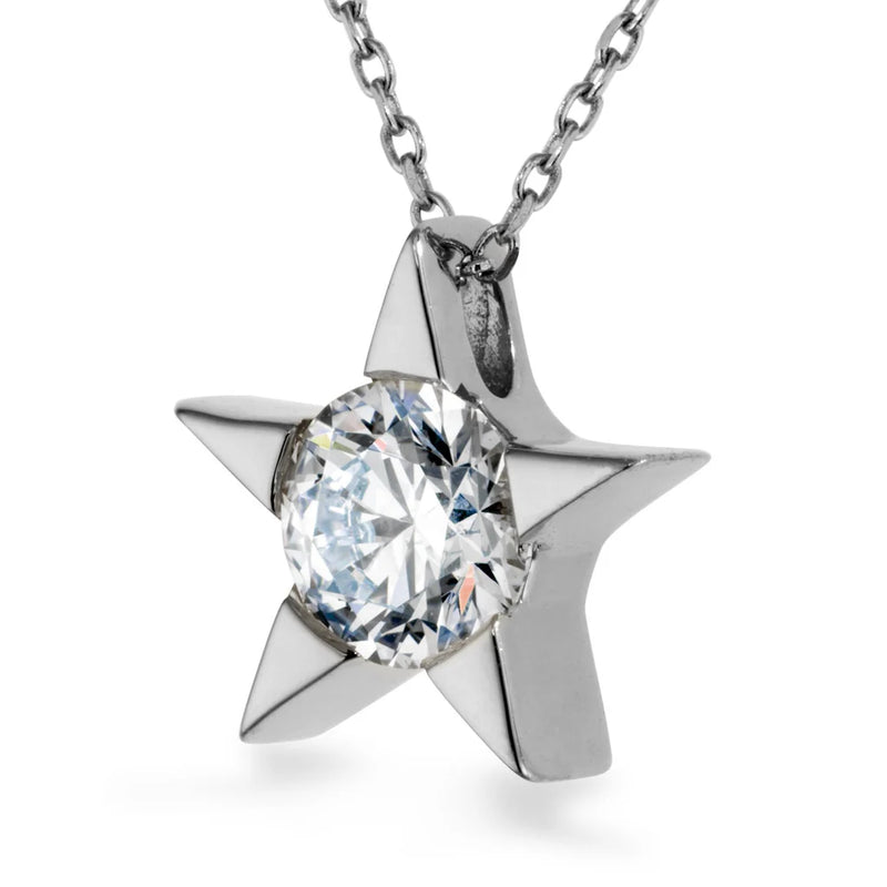 Hearts on Fire 18K White Gold Illa Star Pendant Necklace