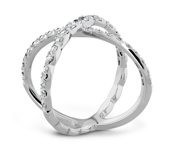 Hearts on Fire Lorelei Diamond Criss-Cross Ring - Bay Hill Jewelers