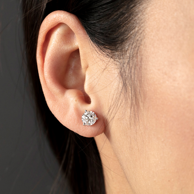 Hearts on Fire 3.02 cttw Diamond Stud Earrings - Bay Hill Jewelers