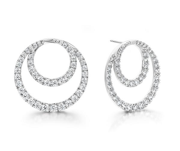 Hearts on Fire Optima Diamond Circle Earrings - Bay Hill Jewelers