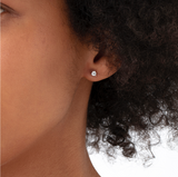 Memoire Three Prong Round 0.26 cttw Diamond Stud Earrings - Bay Hill Jewelers