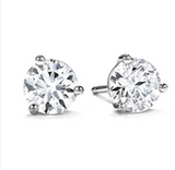 Hearts on Fire Three Prong Round 0.24 cttw Diamond Stud Earrings - Bay Hill Jewelers