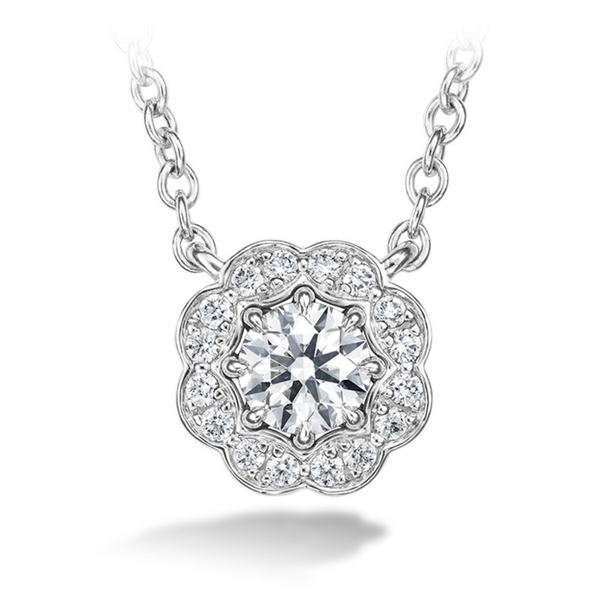 Hearts on Fire Lorelei Diamond Halo Pendant - Bay Hill Jewelers