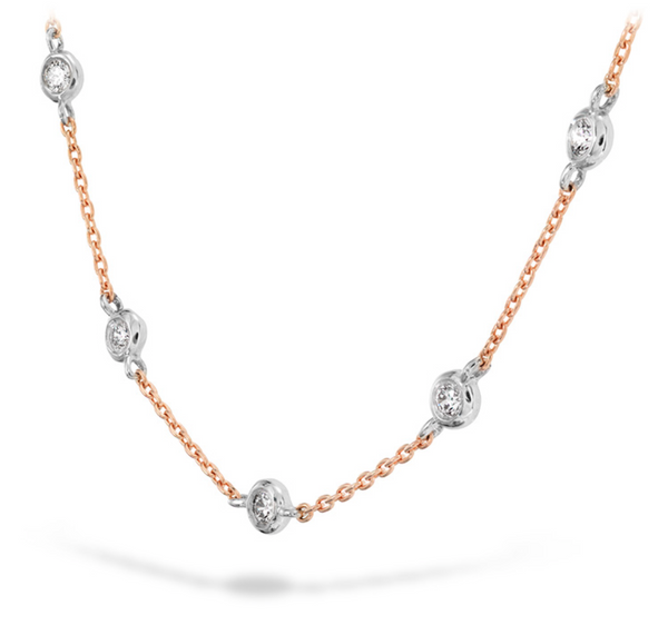 Hearts on Fire Signature Off-Set Five Bezel Necklace - Bay Hill Jewelers