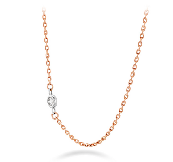 Hearts on Fire Signature Off-Set Single Bezel Necklace - Bay Hill Jewelers