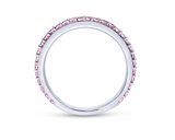 14kt White Gold Pink Topaz Band - Bay Hill Jewelers