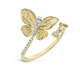 18K Yellow Gold Monarch Butterfly Ring - Bay Hill Jewelers