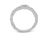 18K White Gold Antique Style Diamond Band - Bay Hill Jewelers