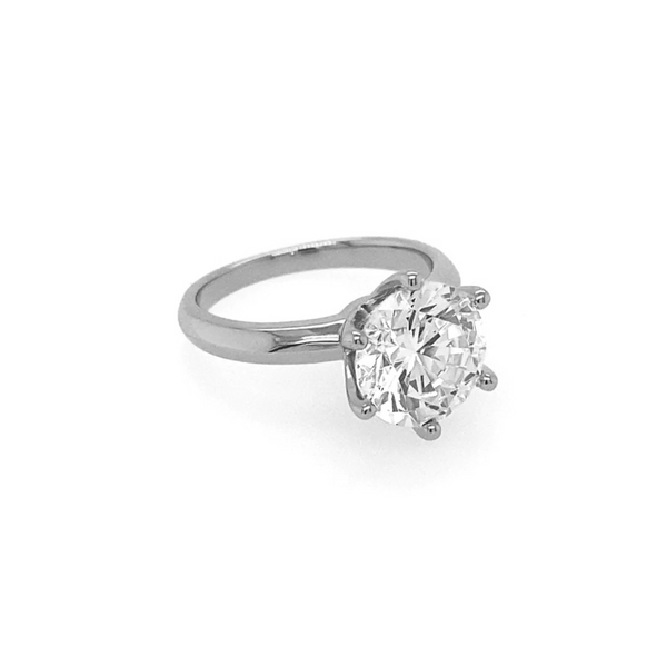 Anastasia Ring Crystalline Solitaire White 4 CT - Bay Hill Jewelers