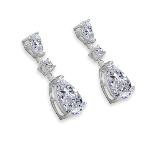 Elizabeth Earrings Crystalline White - Bay Hill Jewelers