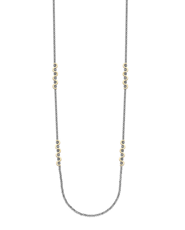 34" Two Tone Flare Necklace - Bay Hill Jewelers