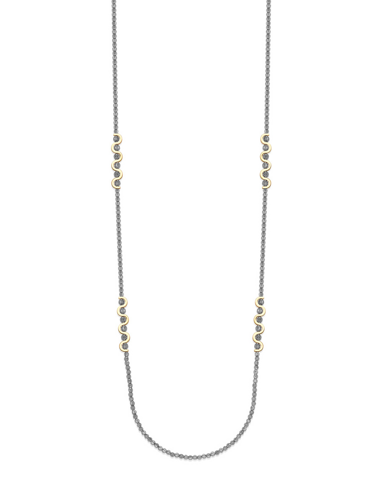 34" Two Tone Flare Necklace - Bay Hill Jewelers